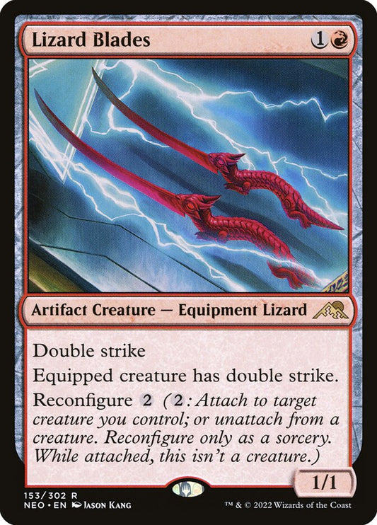 MTG Card Title: Lizard Blades NEO/153