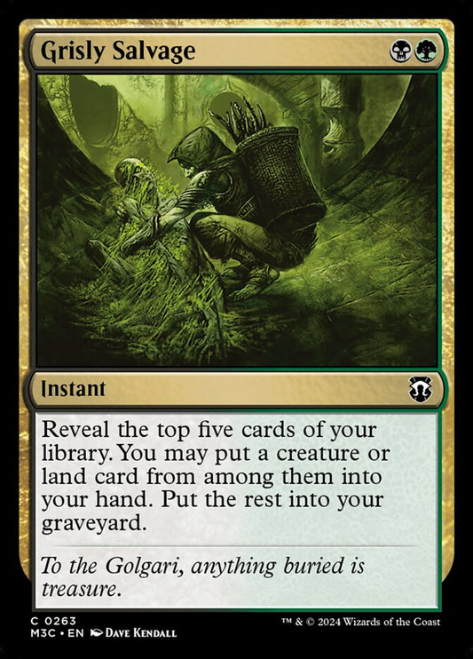 MTG Card Title: Grisly Salvage M3C/263