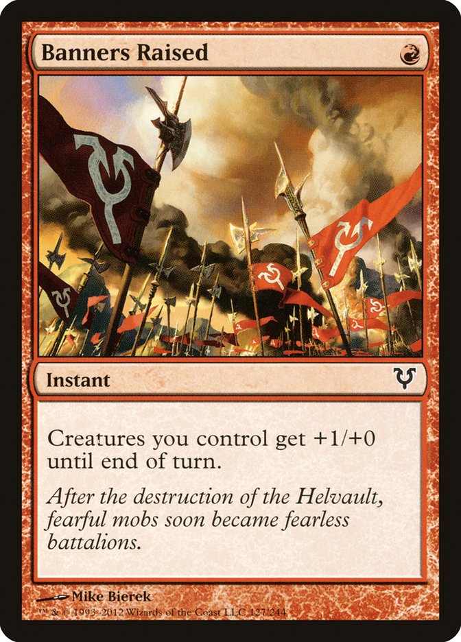 MTG Card Title: Banners Raised AVR/127