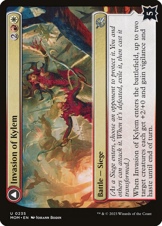 MTG Card Title: Invasion of Kylem // Valor's Reach Tag Team MOM/235