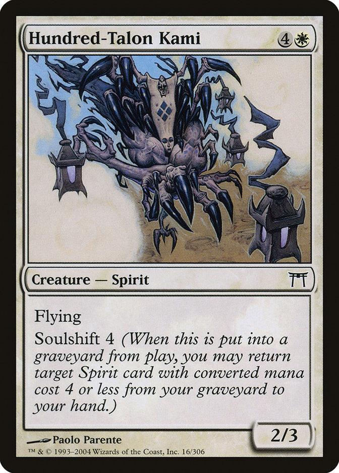 MTG Card Title: Hundred-Talon Kami CHK/16