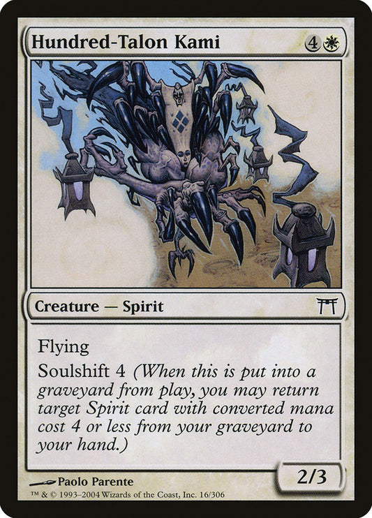 MTG Card Title: Hundred-Talon Kami CHK/16
