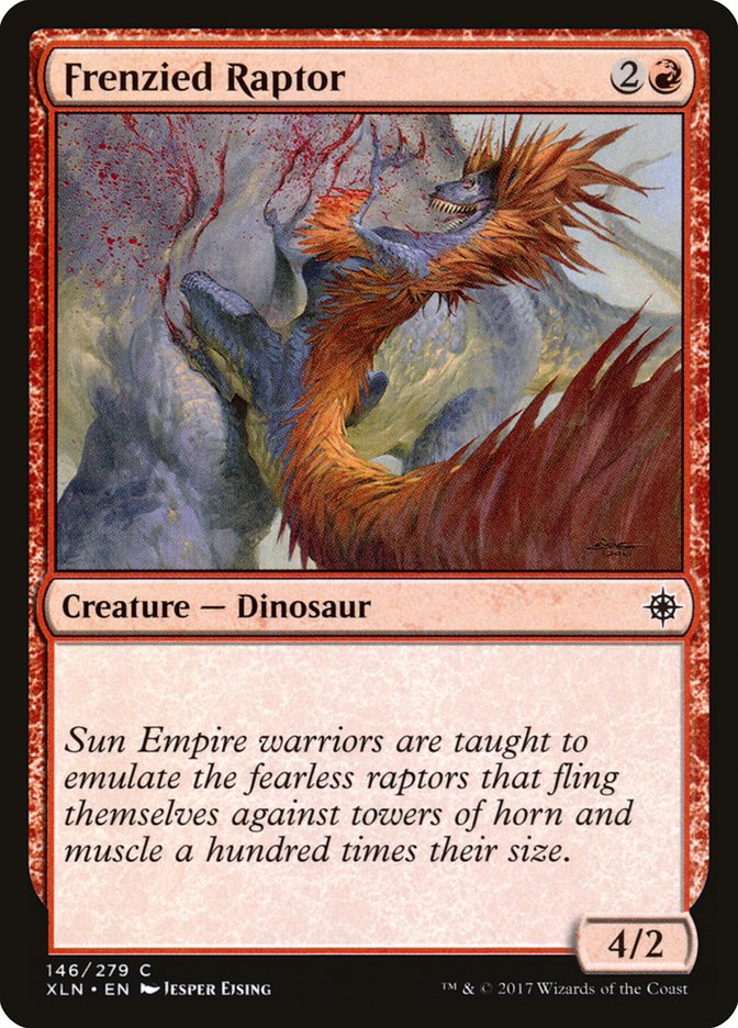 MTG Card Title: Frenzied Raptor XLN/146