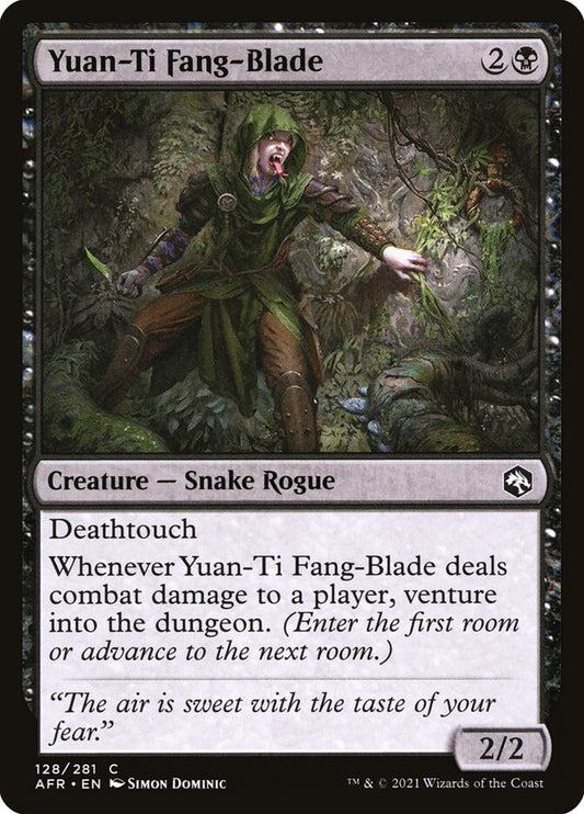 MTG Card Title: Yuan-Ti Fang-Blade AFR/128