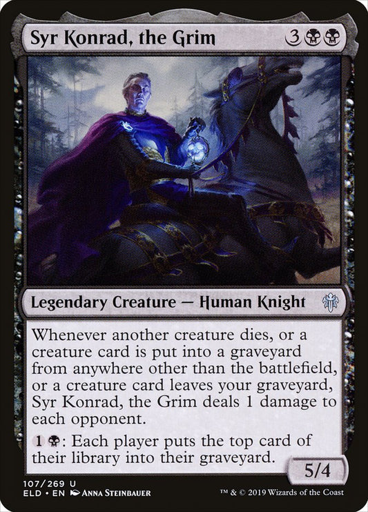 MTG Card Title: Syr Konrad, the Grim ELD/107