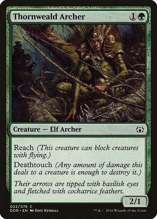 MTG Card Title: Thornweald Archer DDR/22