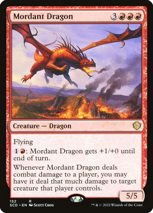 MTG Card Title: Mordant Dragon SCD/152