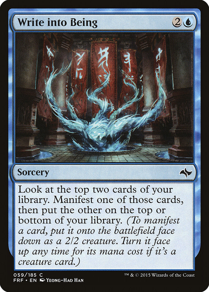 MTG Card Title: Write into Being FRF/59