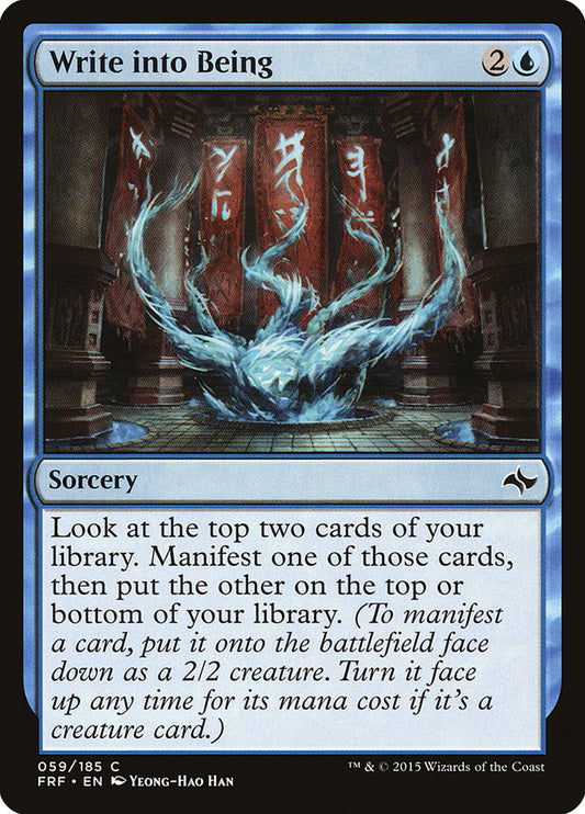 MTG Card Title: Write into Being FRF/59
