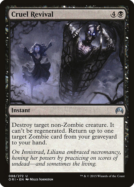 MTG Card Title: Cruel Revival ORI/88