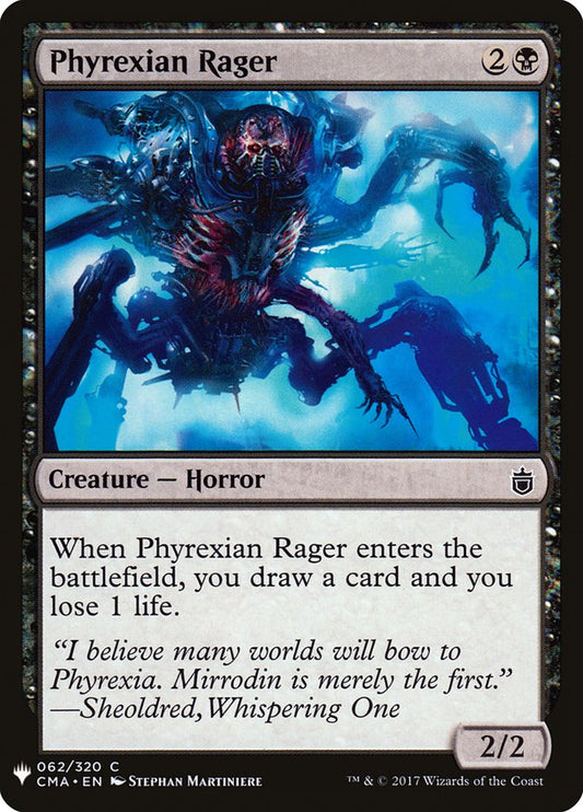 MTG Card Title: Phyrexian Rager PLST/CMA-62