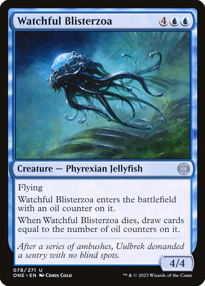 MTG Card Title: Watchful Blisterzoa ONE/78