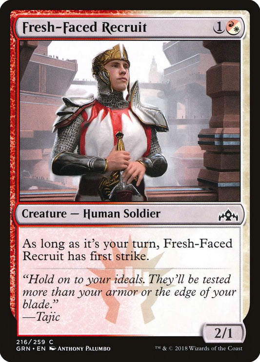 MTG Card Title: Fresh-Faced Recruit GRN/216