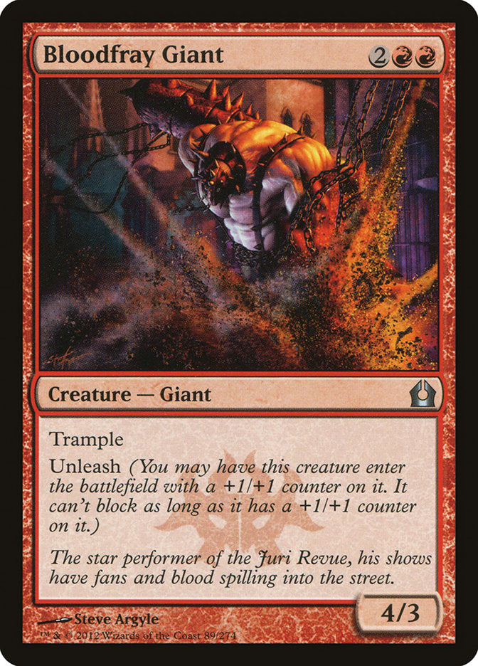 MTG Card Title: Bloodfray Giant RTR/89