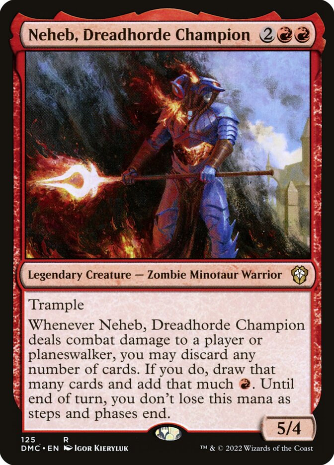 MTG Card Title: Neheb, Dreadhorde Champion DMC/125
