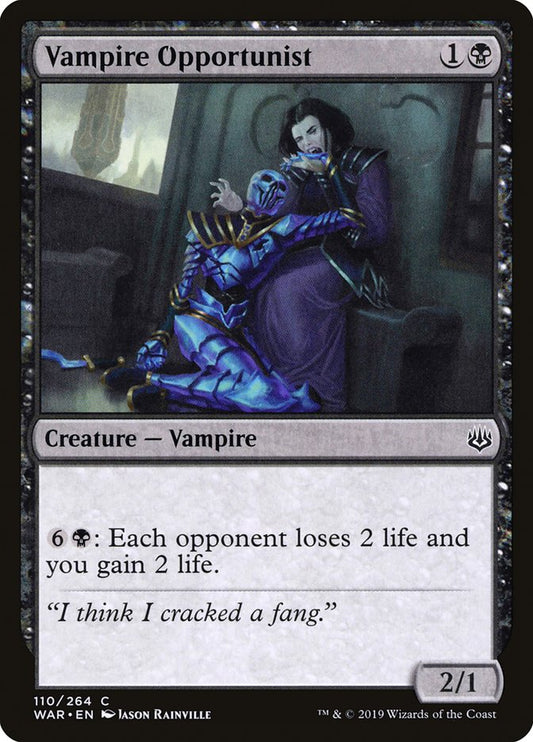 MTG Card Title: Vampire Opportunist WAR/110