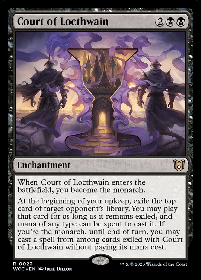 MTG Card Title: Court of Locthwain WOC/23