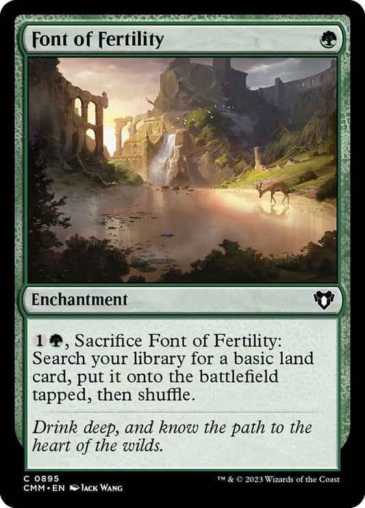 MTG Card Title: Font of Fertility CMM/895