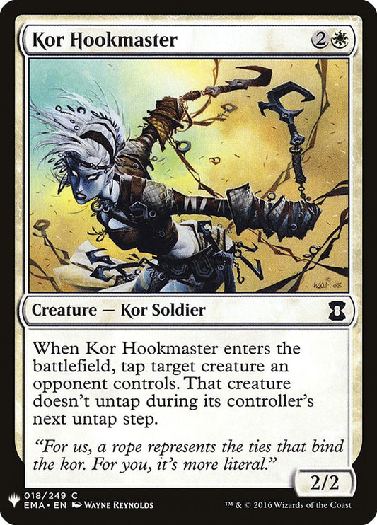 MTG Card Title: Kor Hookmaster PLST/EMA-18