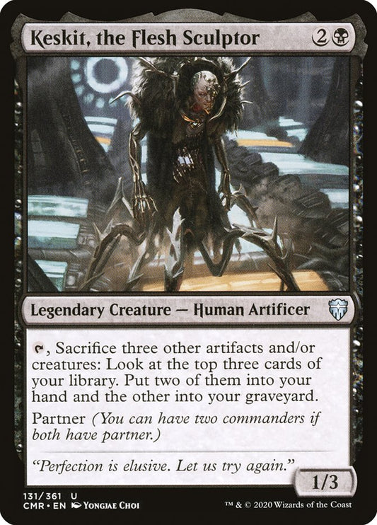 MTG Card Title: Keskit, the Flesh Sculptor CMR/131