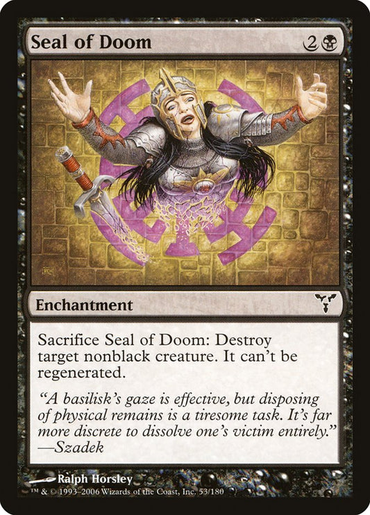 MTG Card Title: Seal of Doom DIS/53