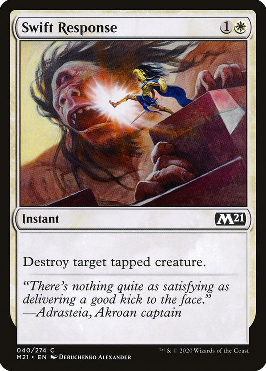 MTG Card Title: Swift Response M21/40
