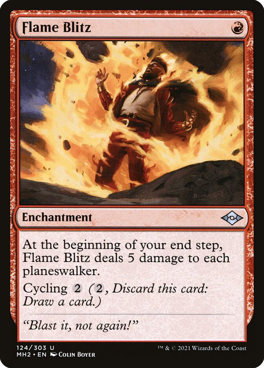 MTG Card Title: Flame Blitz MH2/124