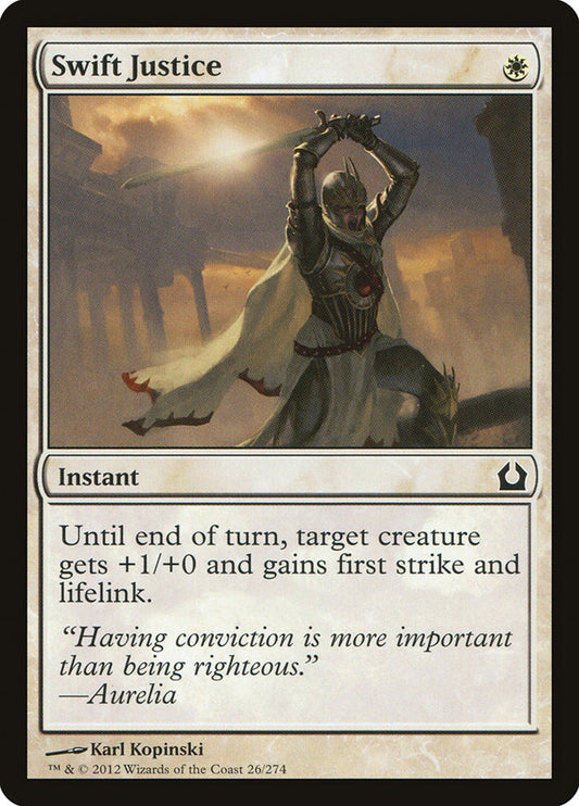MTG Card Title: Swift Justice RTR/26