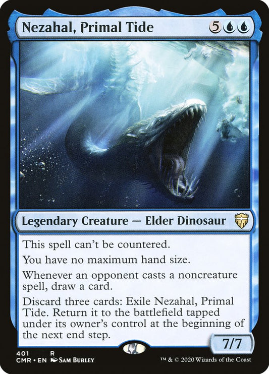 MTG Card Title: Nezahal, Primal Tide CMR/401