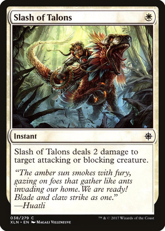 MTG Card Title: Slash of Talons XLN/38