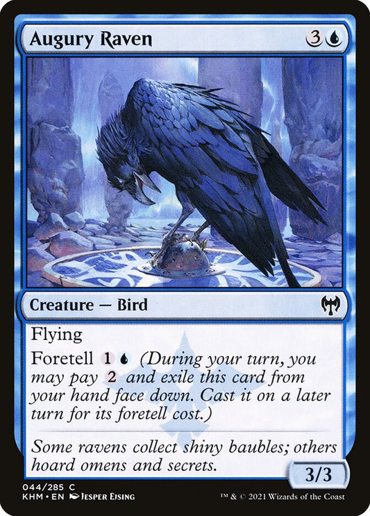 MTG Card Title: Augury Raven KHM/44