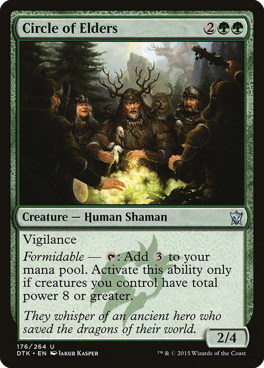 MTG Card Title: Circle of Elders DTK/176