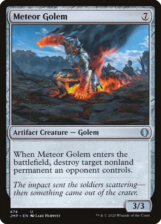 MTG Card Title: Meteor Golem JMP/474