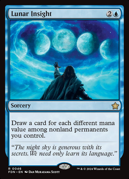 MTG Card Title: Lunar Insight FDN/46