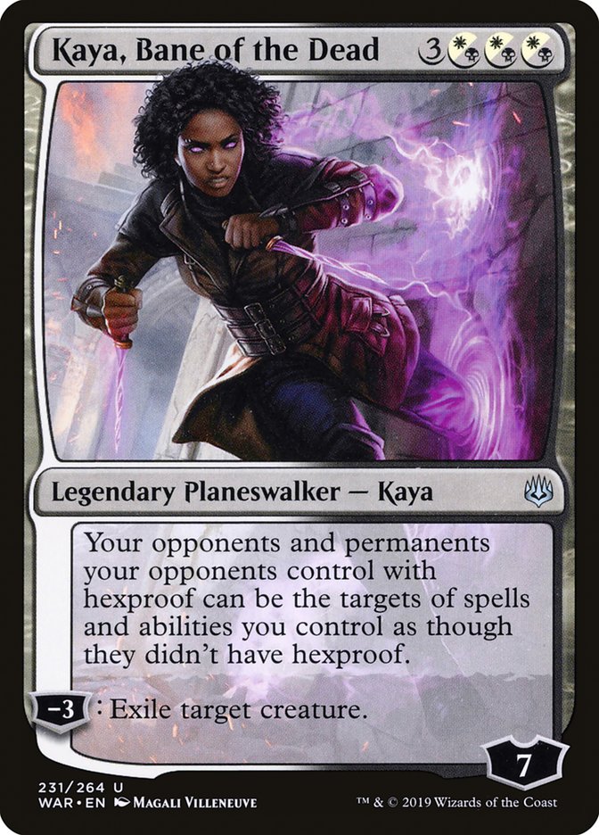 MTG Card Title: Kaya, Bane of the Dead WAR/231