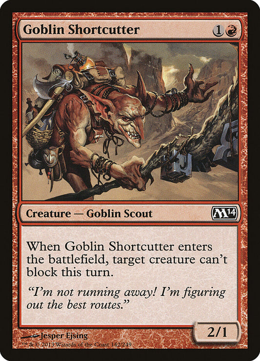 MTG Card Title: Goblin Shortcutter M14/142