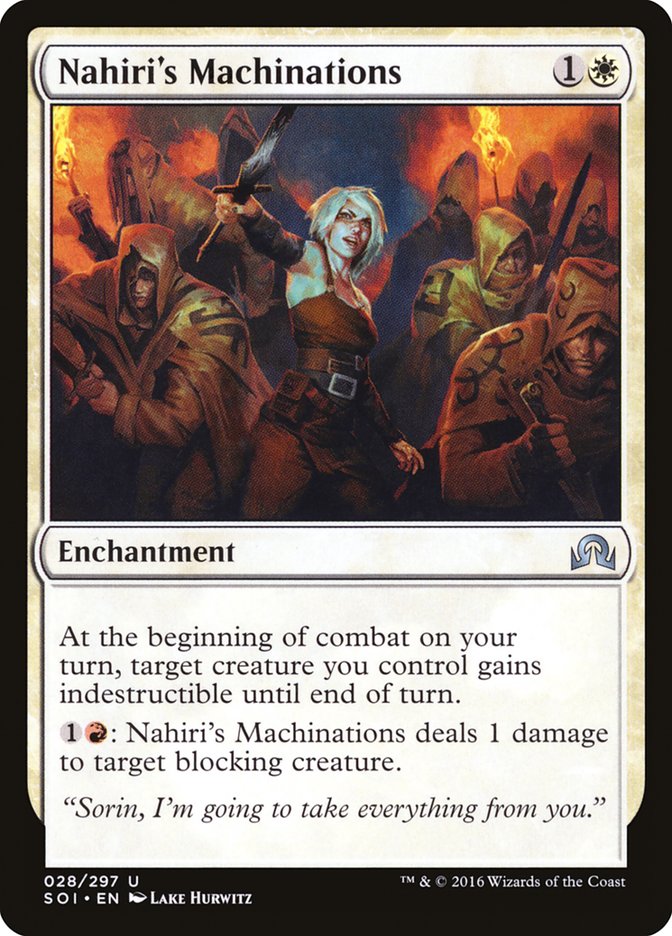 MTG Card Title: Nahiri's Machinations SOI/28