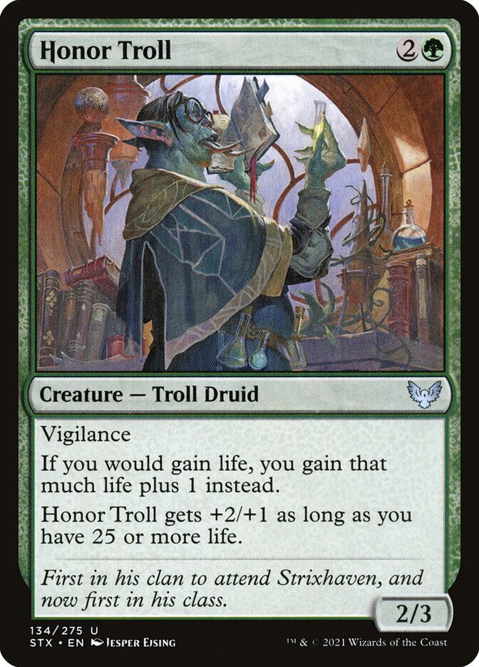 MTG Card Title: Honor Troll STX/134
