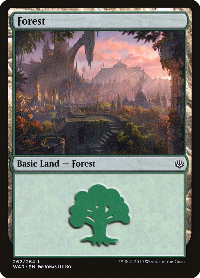 MTG Card Title: Forest WAR/262