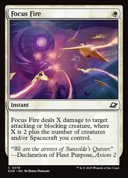 MTG Card Title: Focus Fire EOE/18