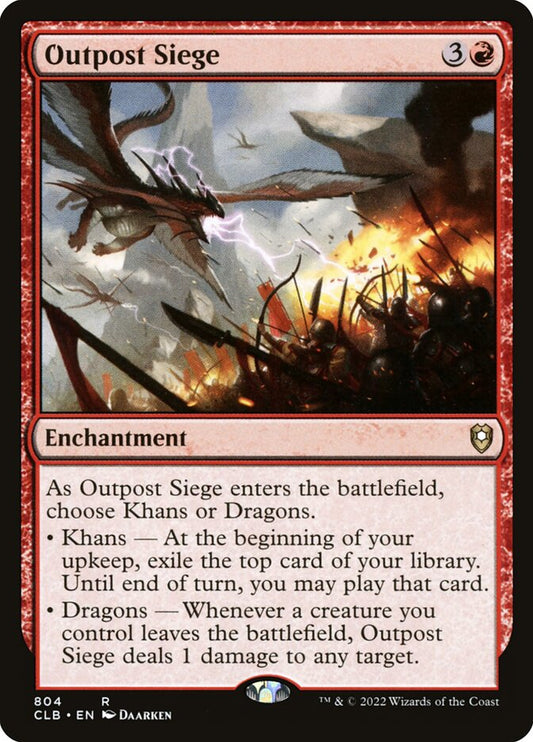 MTG Card Title: Outpost Siege CLB/804