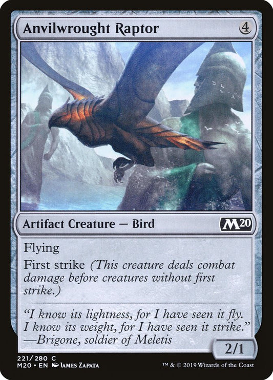 MTG Card Title: Anvilwrought Raptor M20/221