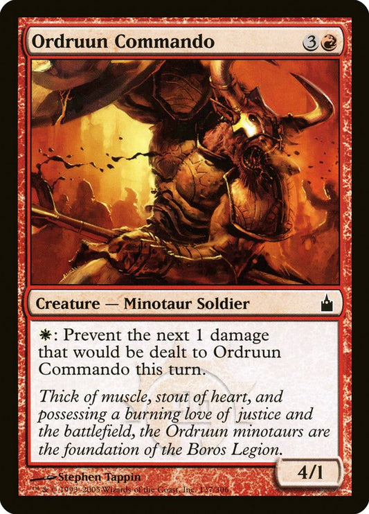 MTG Card Title: Ordruun Commando RAV/137