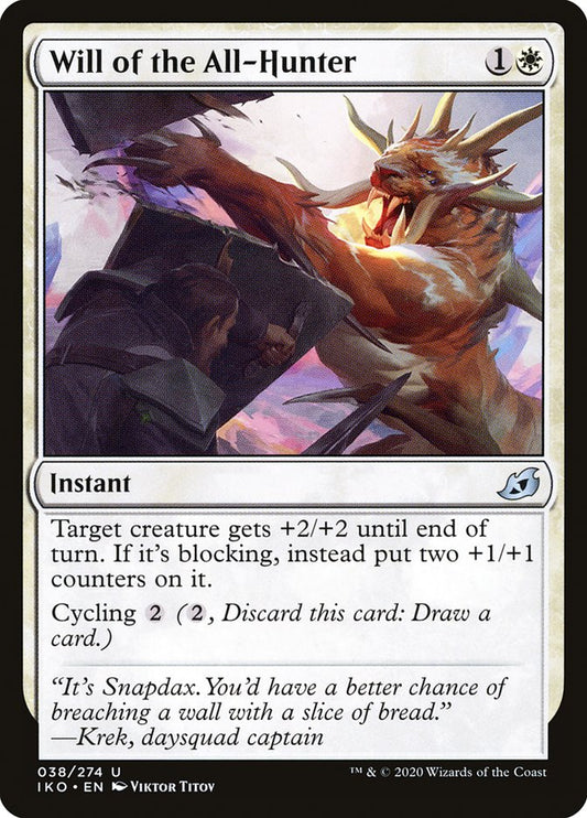 MTG Card Title: Will of the All-Hunter IKO/38