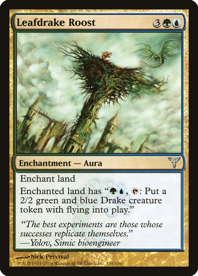 MTG Card Title: Leafdrake Roost DIS/116