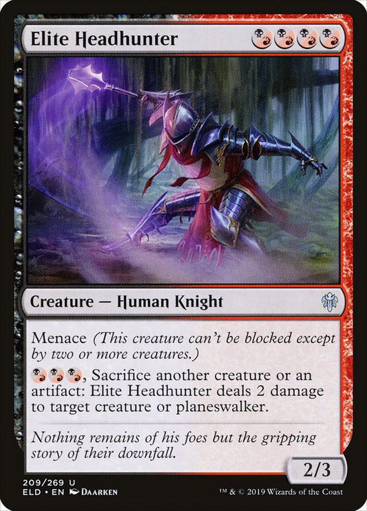 MTG Card Title: Elite Headhunter ELD/209