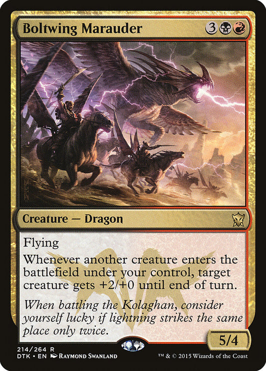 MTG Card Title: Boltwing Marauder DTK/214