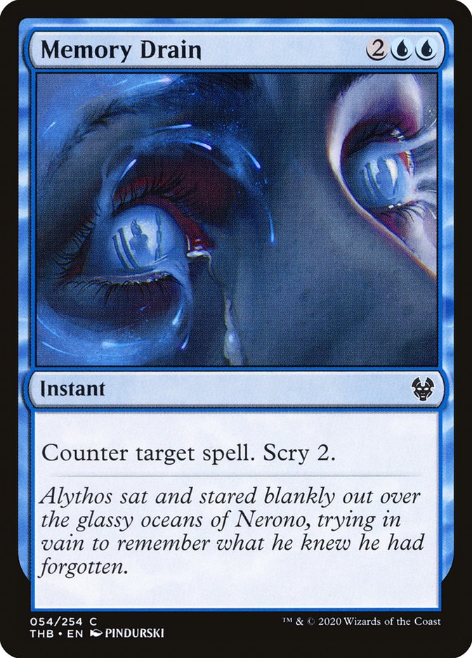 MTG Card Title: Memory Drain THB/54