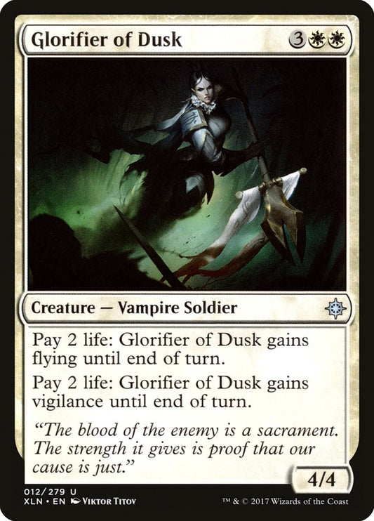 MTG Card Title: Glorifier of Dusk XLN/12
