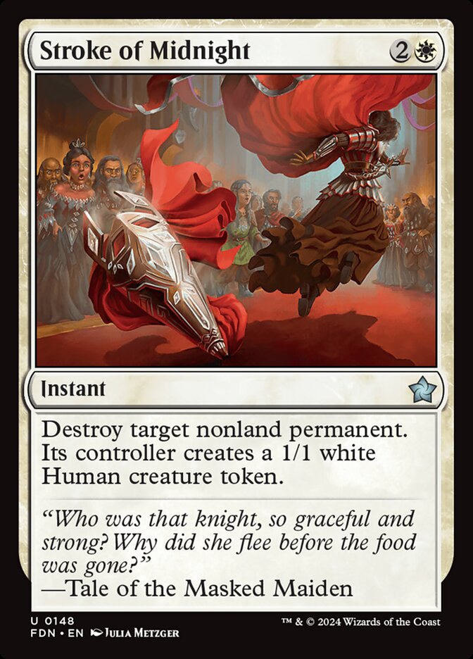 MTG Card Title: Stroke of Midnight FDN/148